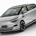 Silver Modern Car with Open Doors Light Colored Seats and Panoramic Sunroof