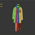 Stylish Green Trench Coat With Brown Pants Casual Clothing Outfit
