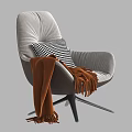 Single Seater Sofas In Various Styles And Colors For Modern Living Spaces 3d model