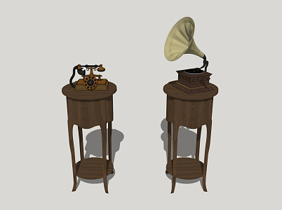 Jane European phonograph life old object record machine 3d model