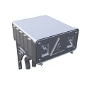 Modern Silver Metal Switch Panel with Mounting Bracket and Control Buttons