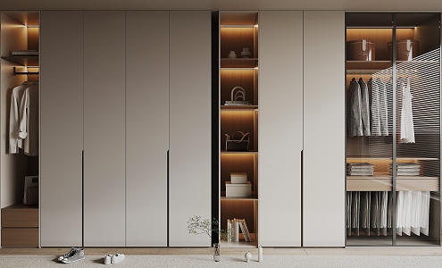 Modern wardrobe 3d model