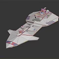 Modern Spaceship Spacecraft Spacecraft 3d model