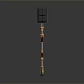 Unique Decorative Fantasy Hammer With Colorful Metal Head And Handle Design