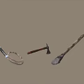 Other Outdoor Tools And Gear Including Tennis Ball Rope Axe And Shovel