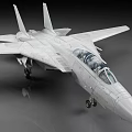 Sleek Silver White Fighter Jet With Twin Vertical Tails Cockpit And Deployed Landing Gear