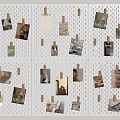 Modern photo wall 3d model