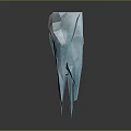 Garden Ornament With Icicle Shaped Blue White Frosted Texture For Outdoor Decoration