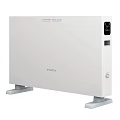 White Strom Electric Heater With Digital Display And Stand Base 3d model