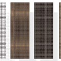 Decorative Room Screens With Grid Patterns And Various Color Textures