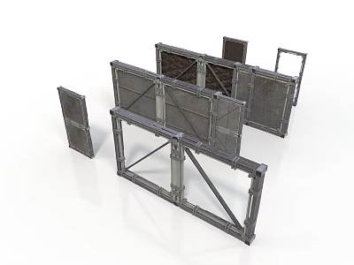 Modular Metal Frame Equipment With Detachable Structural Components For Assembly 3d model