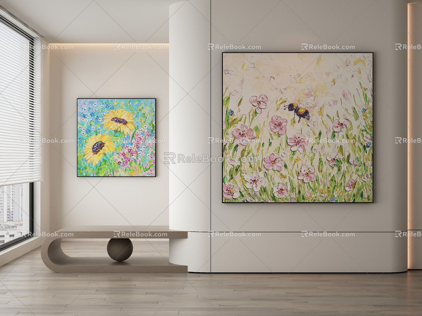 modern decorative painting 3d model