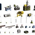 Industrial Equipment Collection Featuring Lathes Drills Valves Pumps And Mechanical Tools