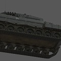 Tank Armored Vehicle Guns Tank Car Leopard 2A4 3d model