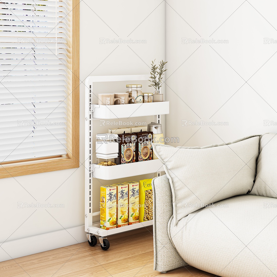 Living room cart food snacks food storage rack model