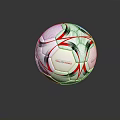 VIVO PRO Soccer Ball With White Red Black Stripes Reflective Surface Sports Training Equipment