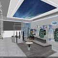 FK Brand Clothing Store With Modern Window Display Mannequins Bright Interior And Decorative Plants