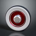 High Quality Automotive Wheel Hub With Red White Silver Design And Rubber Metal Components