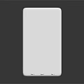 Sleek White Portable Power Bank With Input Output Ports For Laptop Computers