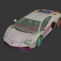 White Modern Sports Car With Sleek Aerodynamic Body And Black Alloy Wheels