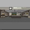 Self Service Rotary Grilled Meat Restaurant With Open Dining Area And Counter