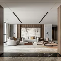 Modern Reception Room 3d model