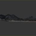 Geography, topography, mountain shape, ridge, ridge, valley, mountain range, canyon, geomorphology, mountain peak, mountain body 3d model