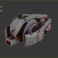 laser tower turret turntable sci-fi tower defense game tower defense sci-fi turret game turret game turret 3d model
