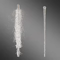 Water Fountain Design Featuring Flowing Water And Vertical Jet Spray Structures