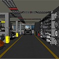 Industrial LOFT Auto Repair Shop Auto Repair Shop 3d model