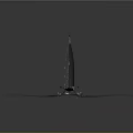 Sleek Black Flying Nikka Sailboat Sailing With Twin Sails On Blue Sea