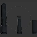 Black Industrial Curved Pipe Equipment With Multiple Sizes And Connector Fittings