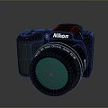 Nikon Digital Computer Webcam Featuring 50X Wide Optical Zoom And Green Lens 3d model