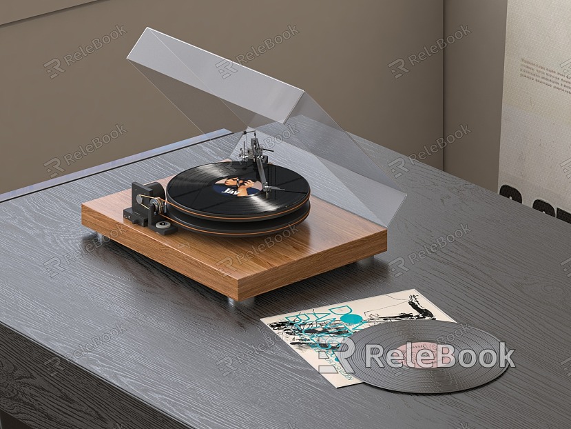 modern record player vinyl record player model