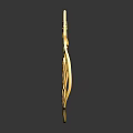 Decorative Ornament Set With Gold Owl Shaped Hollow Out Shiny Design Craft