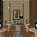 Modern Bar Interior With Stylish Counter Wine Racks Stools And Pendant Lights