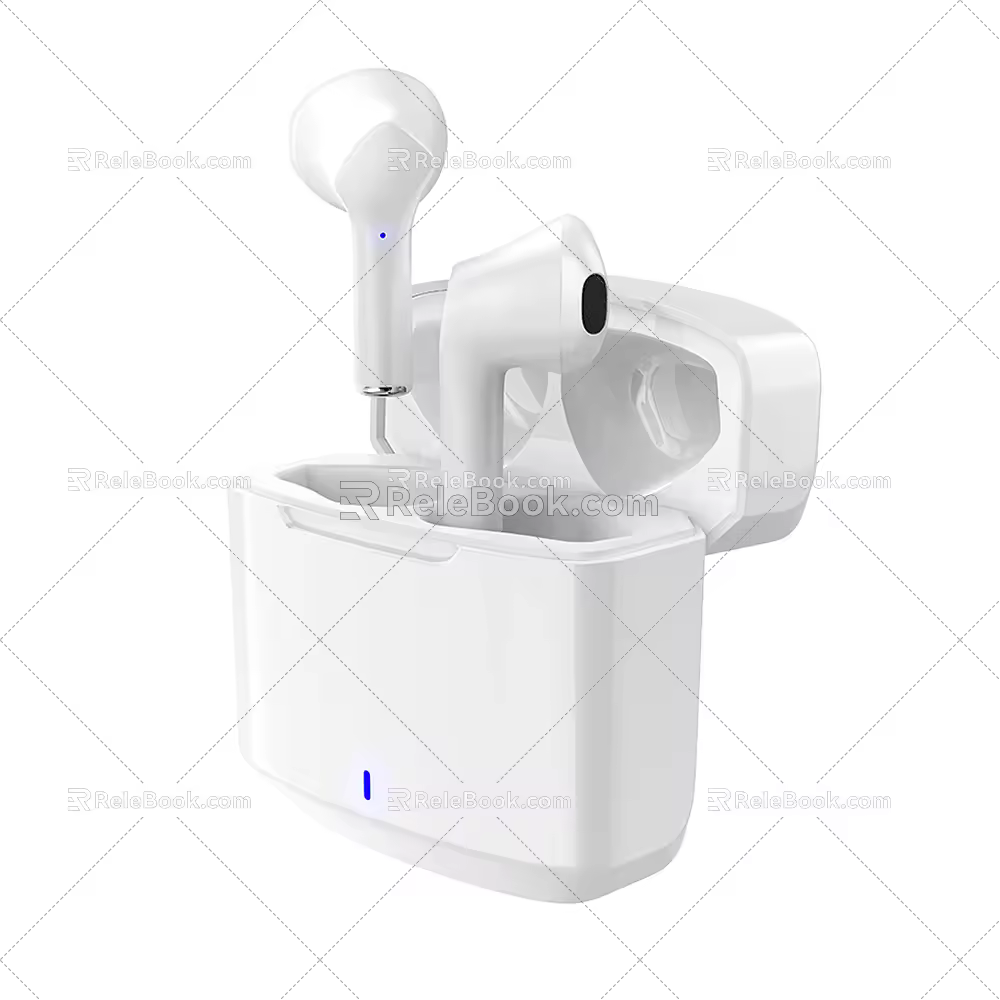 Modern Headset Bluetooth Headset 3d model