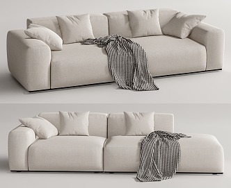 Modern Bonaldo double sofa 3d model