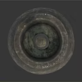 Traditional Stone Mortar And Pestle For Grinding Spices In Daily Kitchen Use
