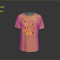 Cute Yellow Short Sleeve T-shirt With Pikachu Print For Daily Wear