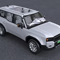 Silver SUV Car With Sleek Exterior And Modern Design Aspects