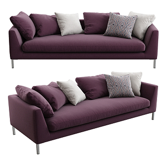 Double sofa 3d model