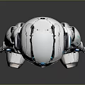 Modern Silver Robot With Blue Eyes And Metallic Accents On Joints