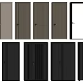 Various Modern Hinged Doors With Different Colors And Wooden Glass Panel Designs