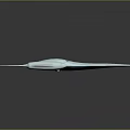 Futuristic Silver Craft With Sleek Aerodynamic Design And Twin Thrusters On Dark Reflective Background