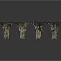 Elegant Classical Stone Arch Bridge Structure With Multiple Arches And Reflection