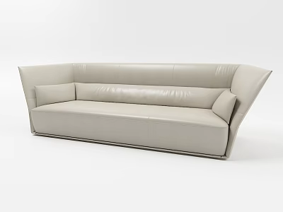Modern double sofa multiplayer sofa 3d model