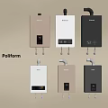 Poliform Wall Mounted Water Heaters With Various Colors For Modern Home Use