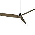 Modern Detailed Pendant Light With Blade Design In Indoor Room And Window View