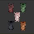 Colorful Cat Ear Wigs Collection With Red Green Pink Dark Blue Orange Hues